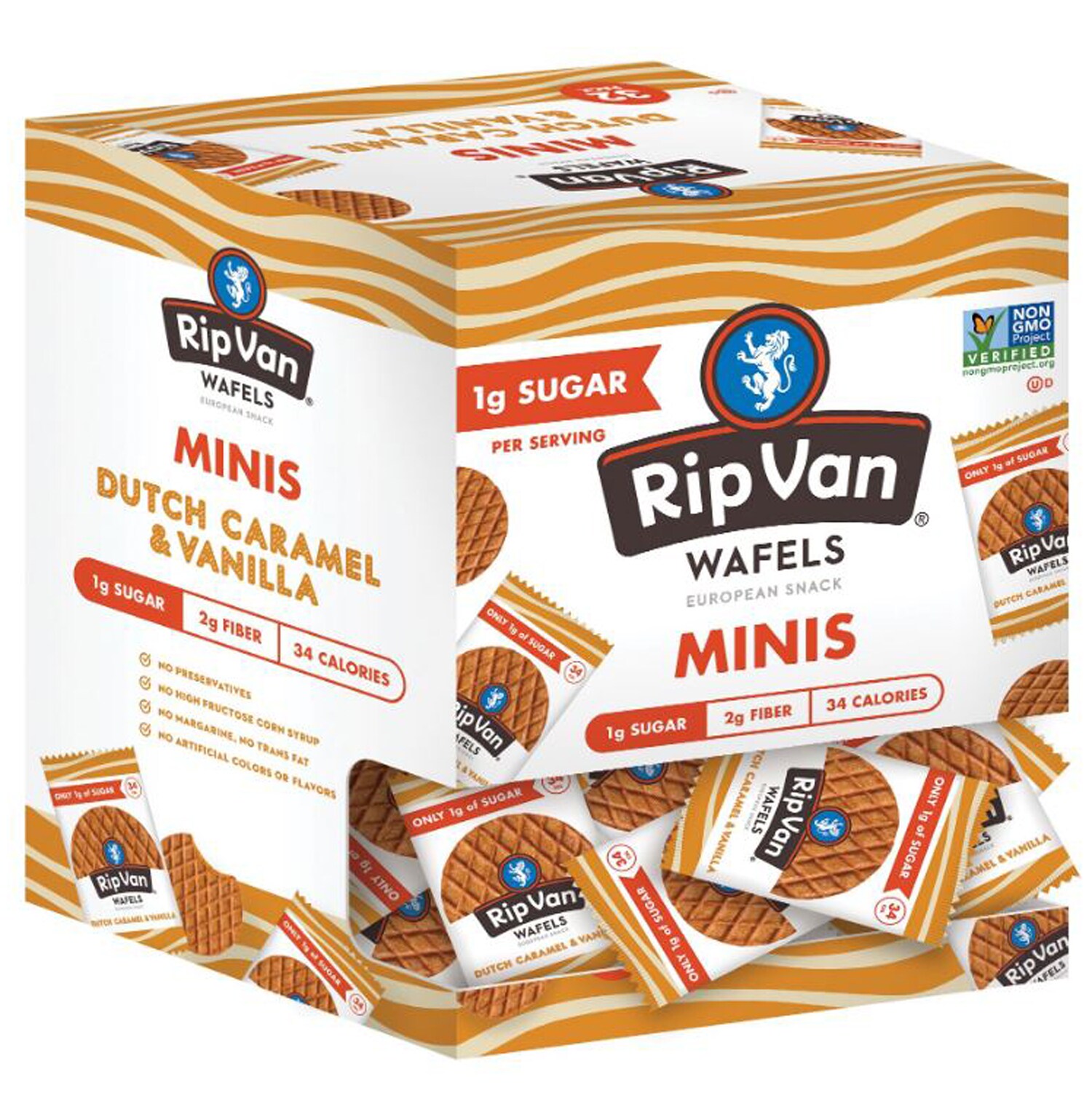 Rip Van Mini Wafels, Dutch Caramel & Vanilla