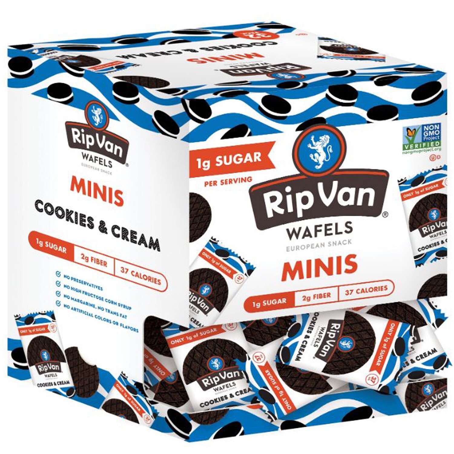 Rip Van Mini Wafels, Cookies & Cream