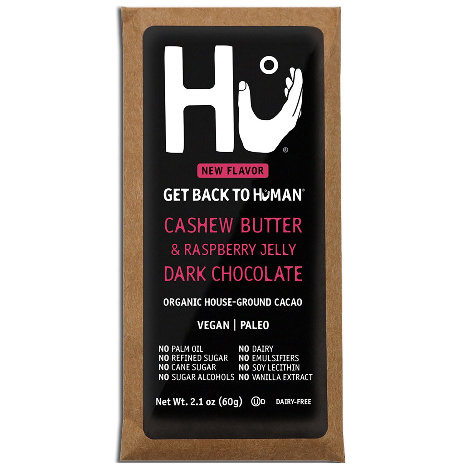 Hu Kitchen Dark Chocolate, Cashew Butter & Raspberry Jelly