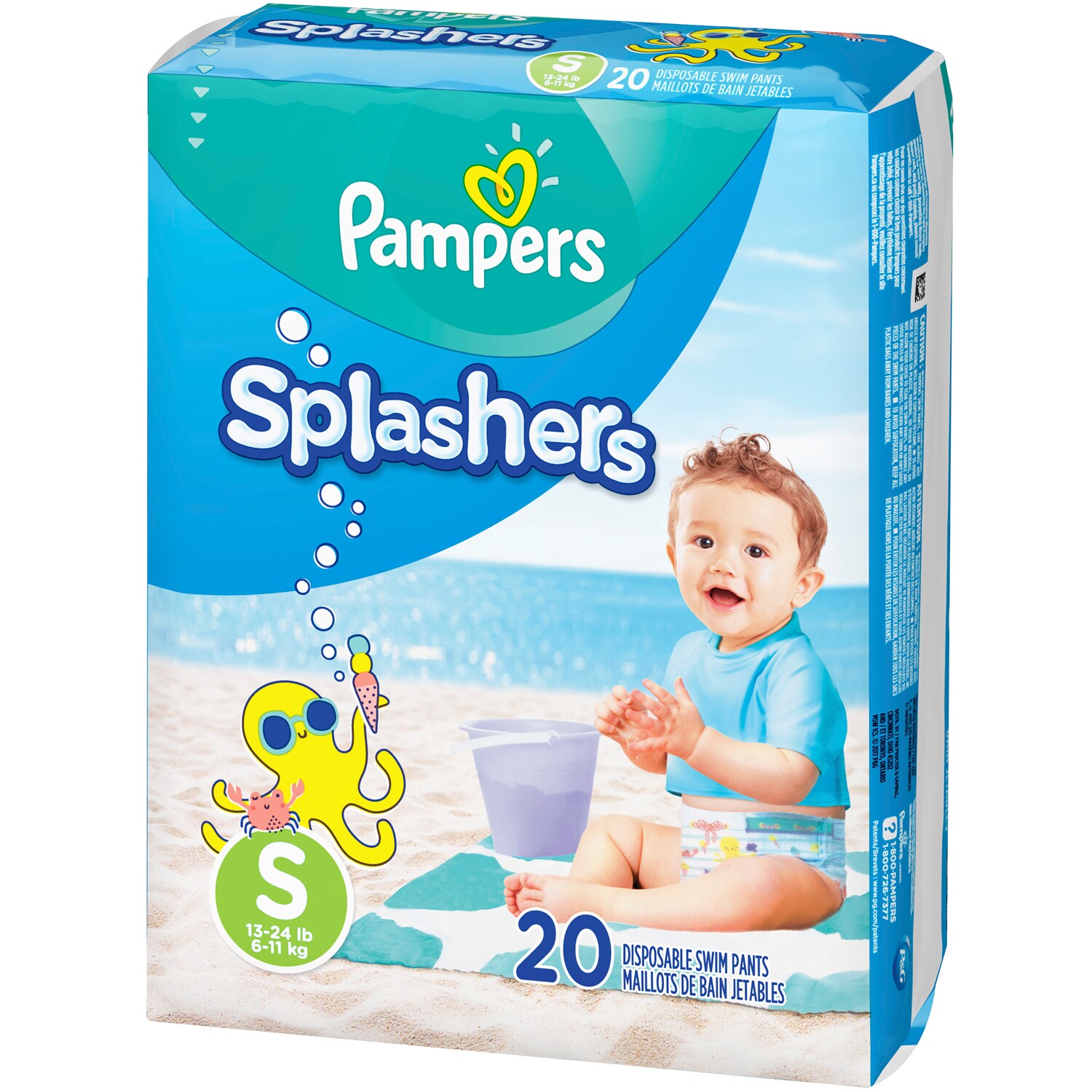 Pampers Splashers Swim Diapers, Size Small, 13-24lb