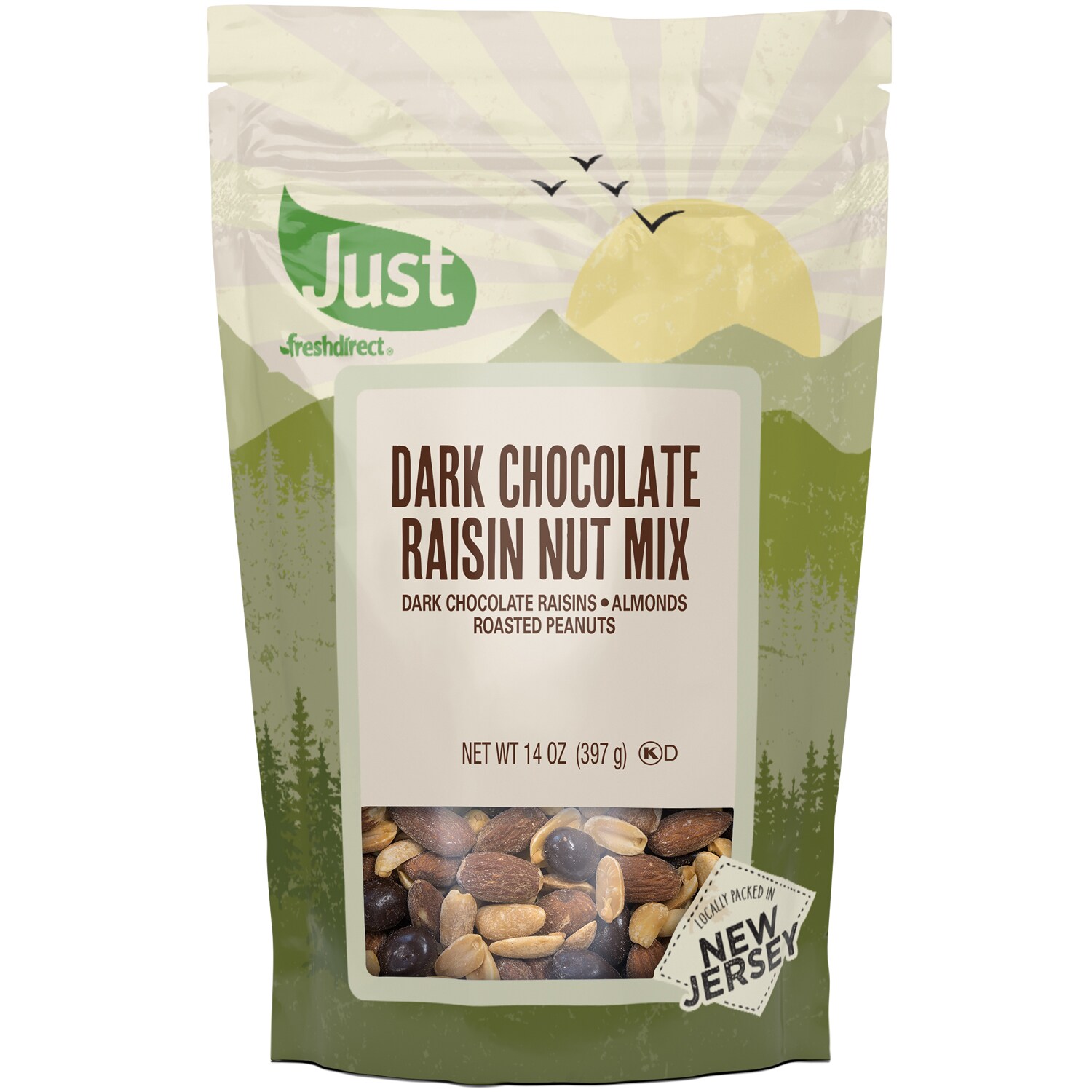 Just FreshDirect Dark Chocolate Raisin Nut Mix