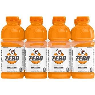 Gatorade Zero Sugar Thirst Quencher Sports Drink, Orange, Plastic Bottles