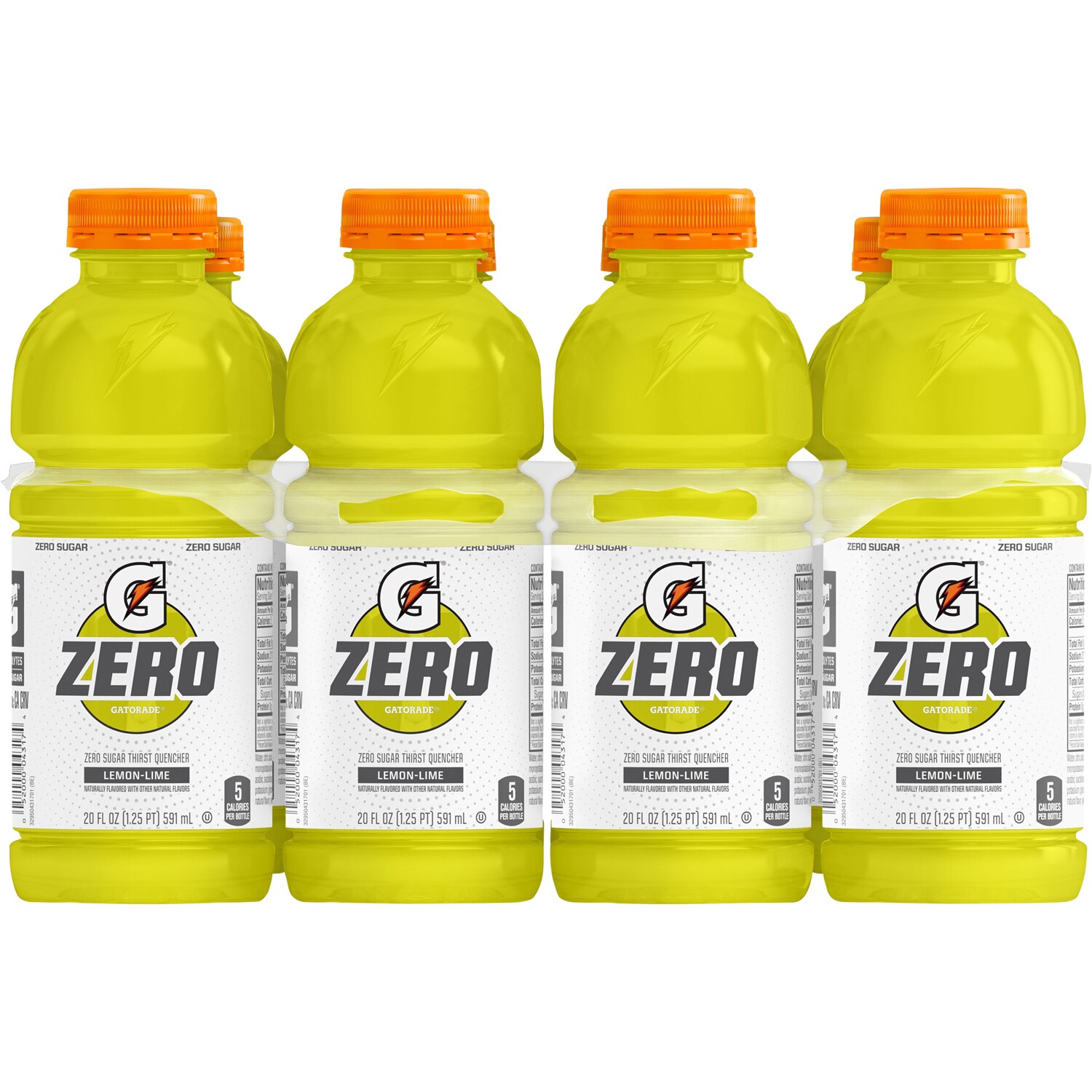 Gatorade Zero Sugar Thirst Quencher Sports Drink, Lemon-Lime, Plastic Bottles
