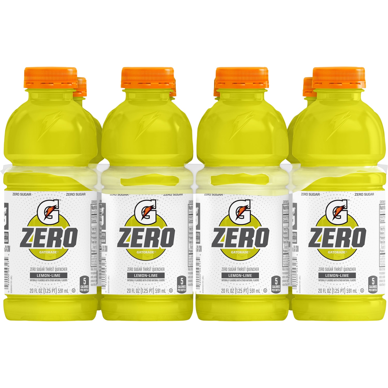 Gatorade Zero Sugar Thirst Quencher Sports Drink, Lemon-Lime, Plastic Bottles