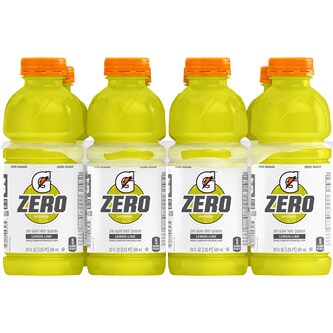 Gatorade Zero Sugar Thirst Quencher Sports Drink, Lemon-Lime, Plastic Bottles
