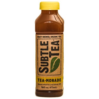 Subtle Tea Craft Brewed Organic Tea, Tea-Monade, Plastic Bottle