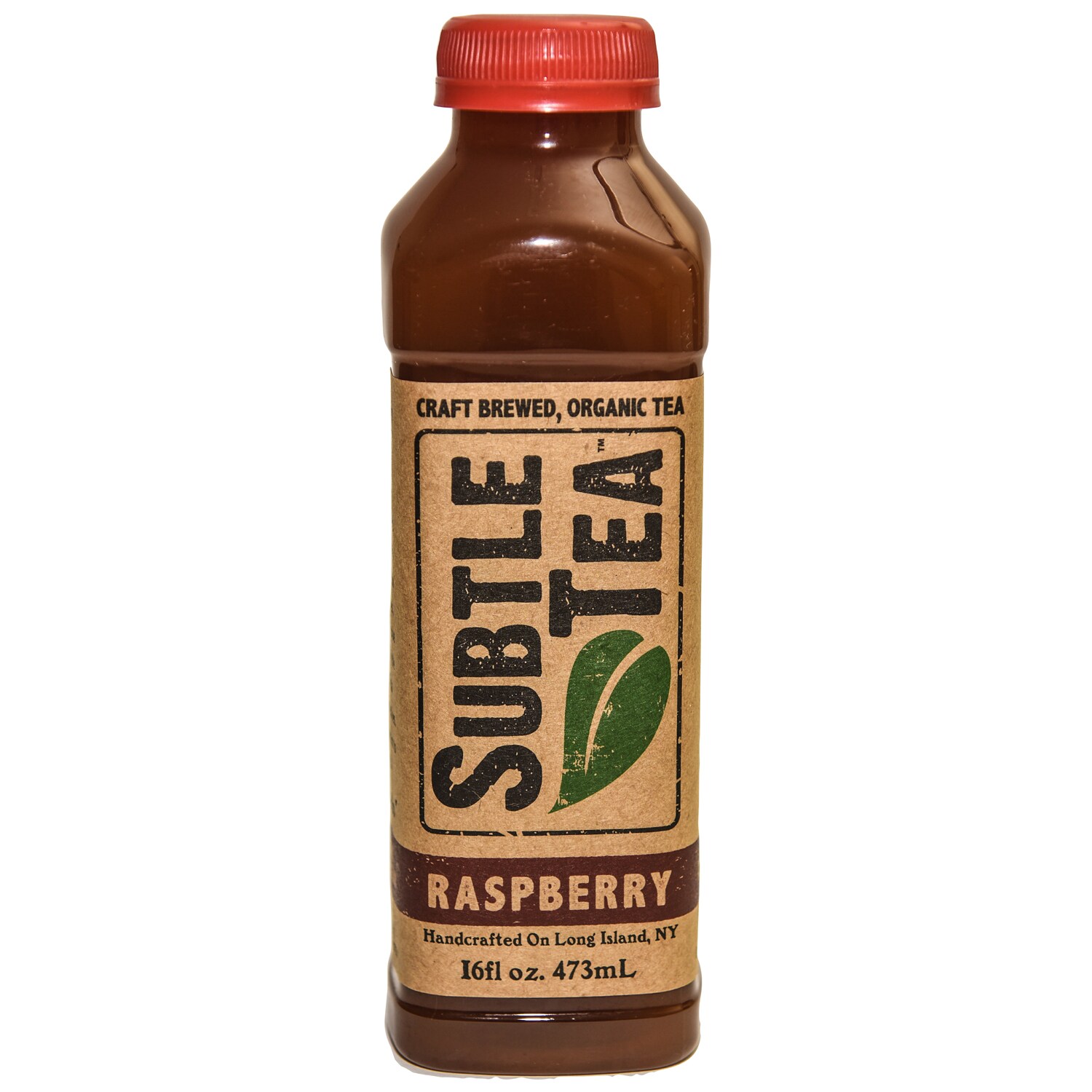 Subtle Tea Craft Brewed Organic Tea, Raspberry, Plastic Bottle