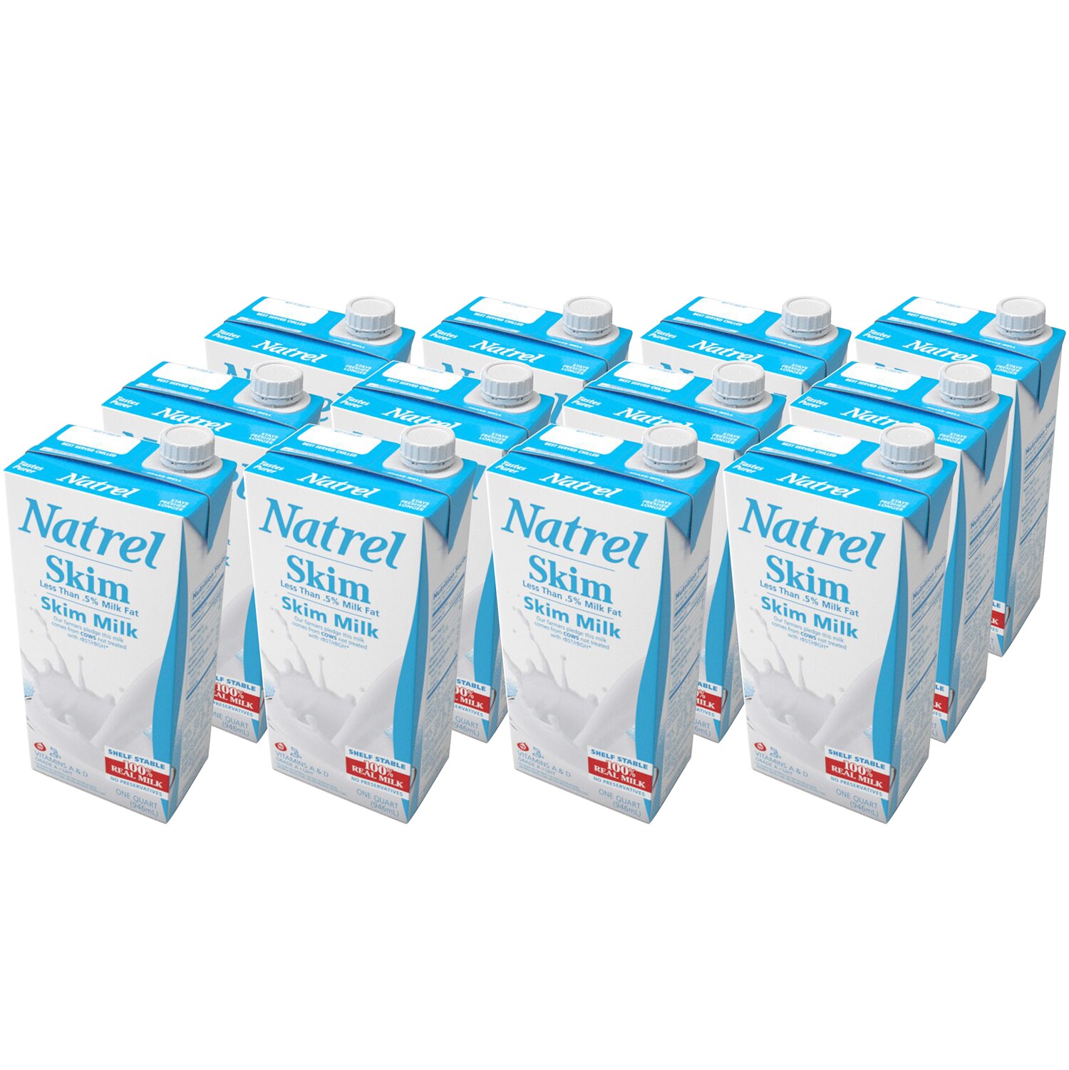 Natrel Skim Milk, Cartons
