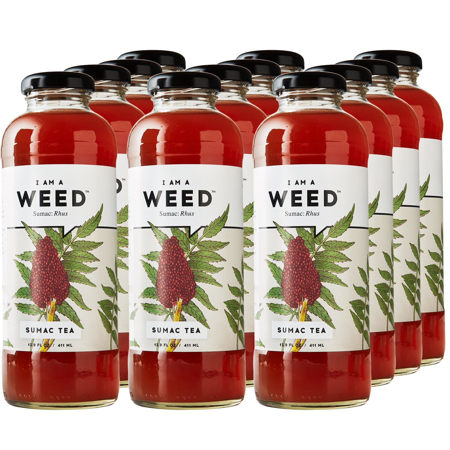 I Am A Weed Sumac Tea, Glass Bottles