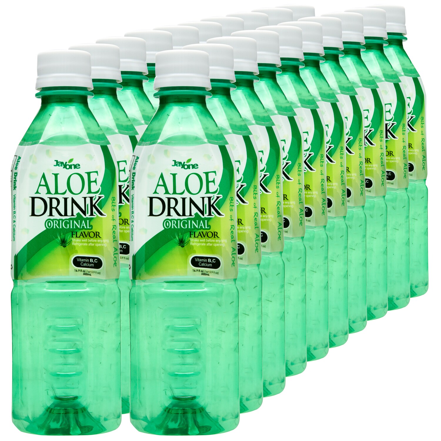 Jayone Aloe Drink, Original, Plastic Bottles