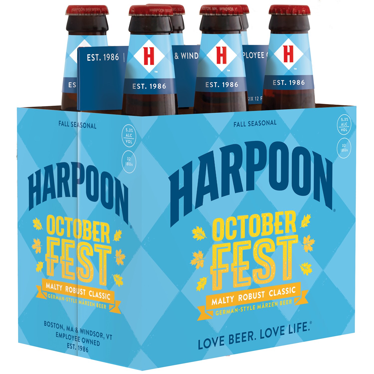 Harpoon Octoberfest, Glass Bottles