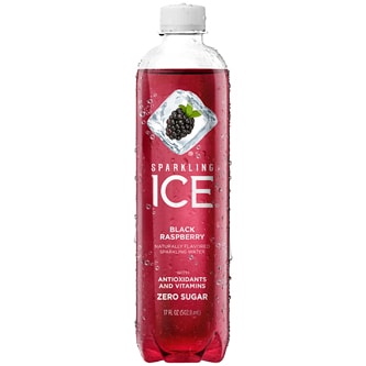 Sparkling Ice Sparkling Water, Black Raspberry, Plastic Bottle