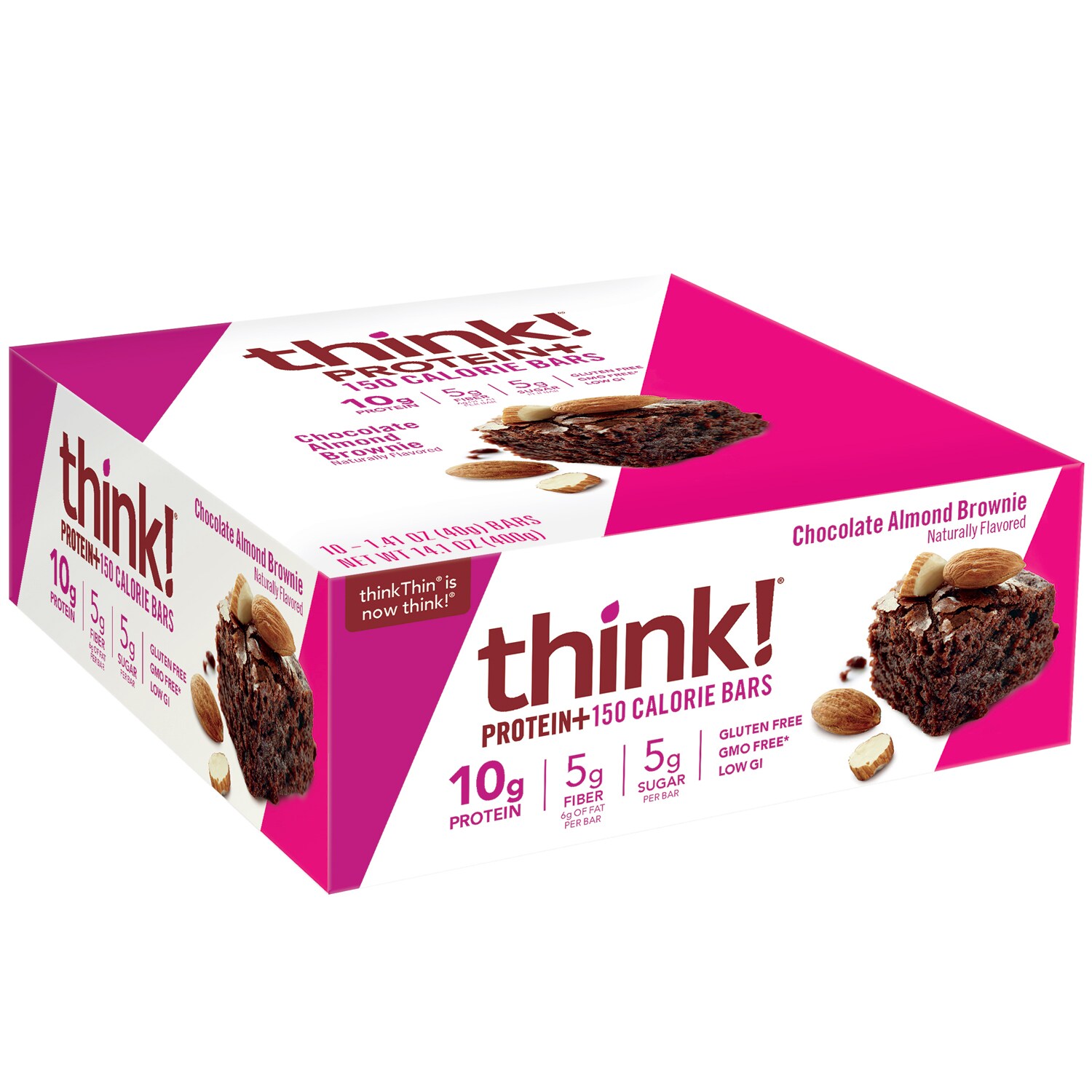 Think! Protein+ Bars, Chocolate Almond Brownie