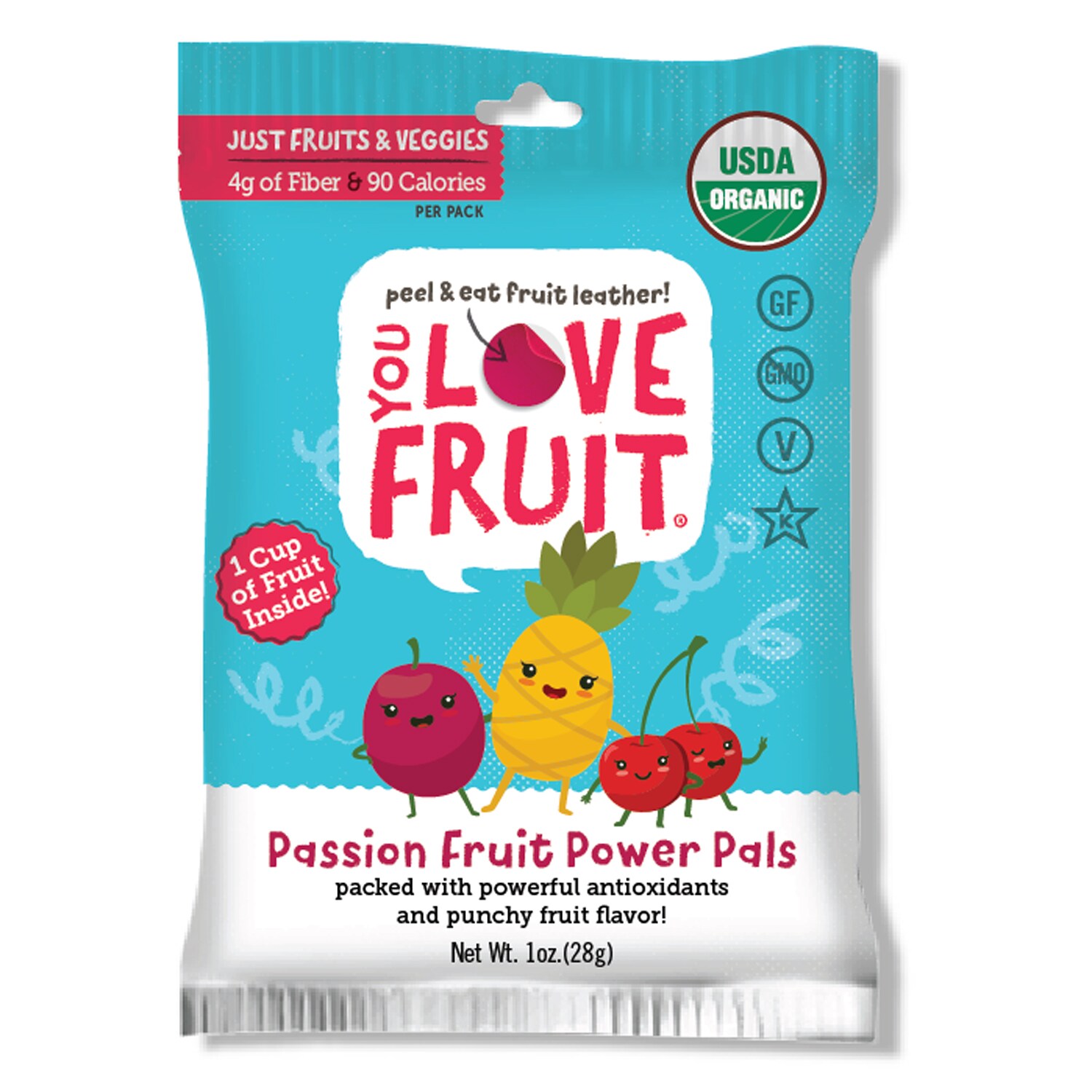 You Love Fruit Handmade Fruit Leather, Passion Fruit Power Pals