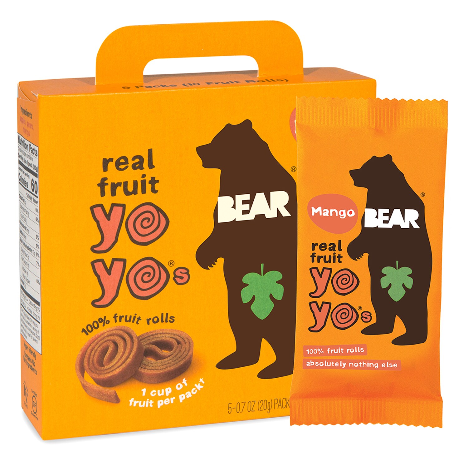 Order BEAR Yoyos Fruit Rolls, Mango Fast Delivery