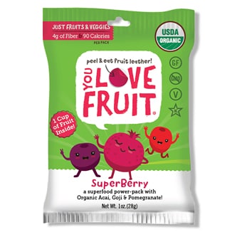 You Love Fruit Handmade Fruit Leather, Super Berry