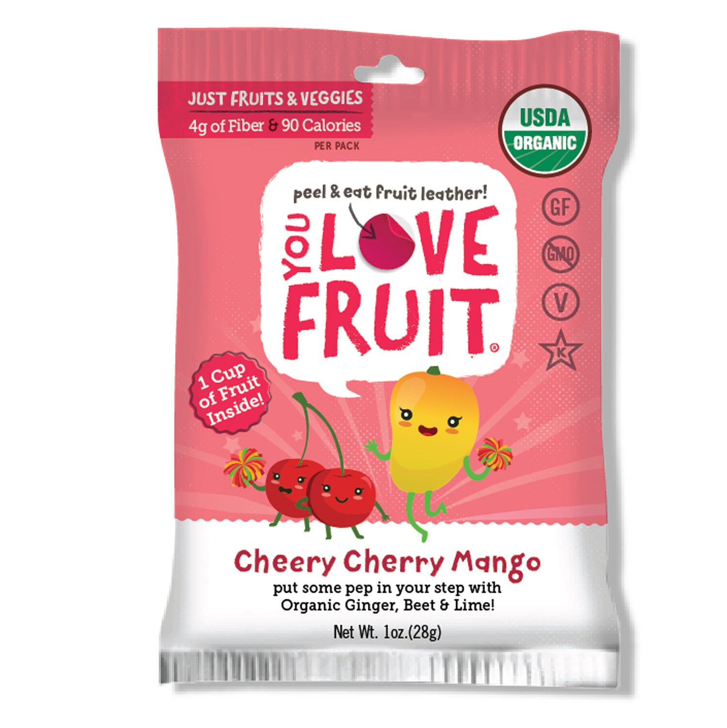 You Love Fruit Handmade Fruit Leather, Cheery Cherry Mango