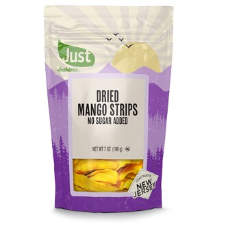 Just FreshDirect Dried Mango Strips, No Sugar Added