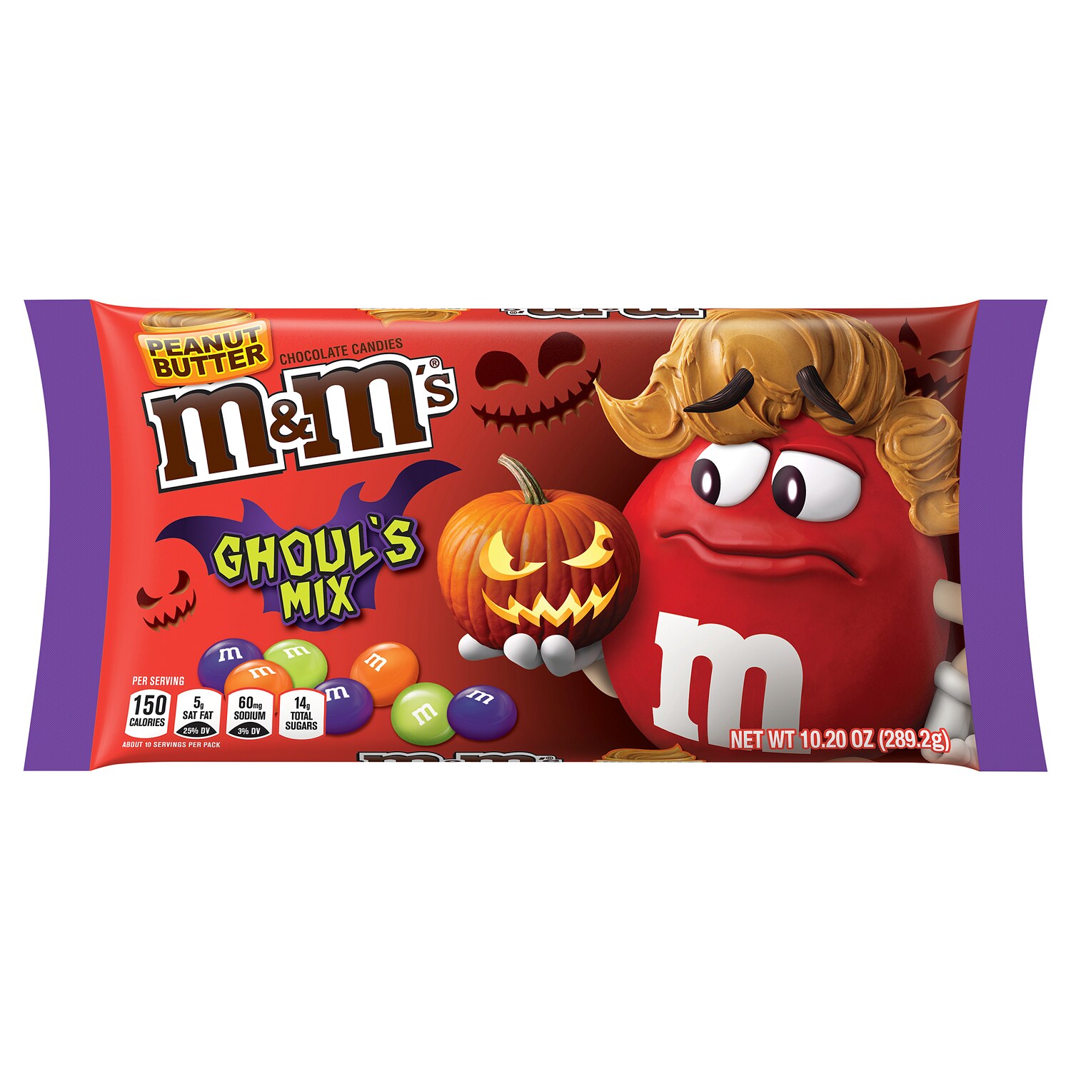 M&M's Chocolate Candies, Ghoul's Mix, Peanut Butter