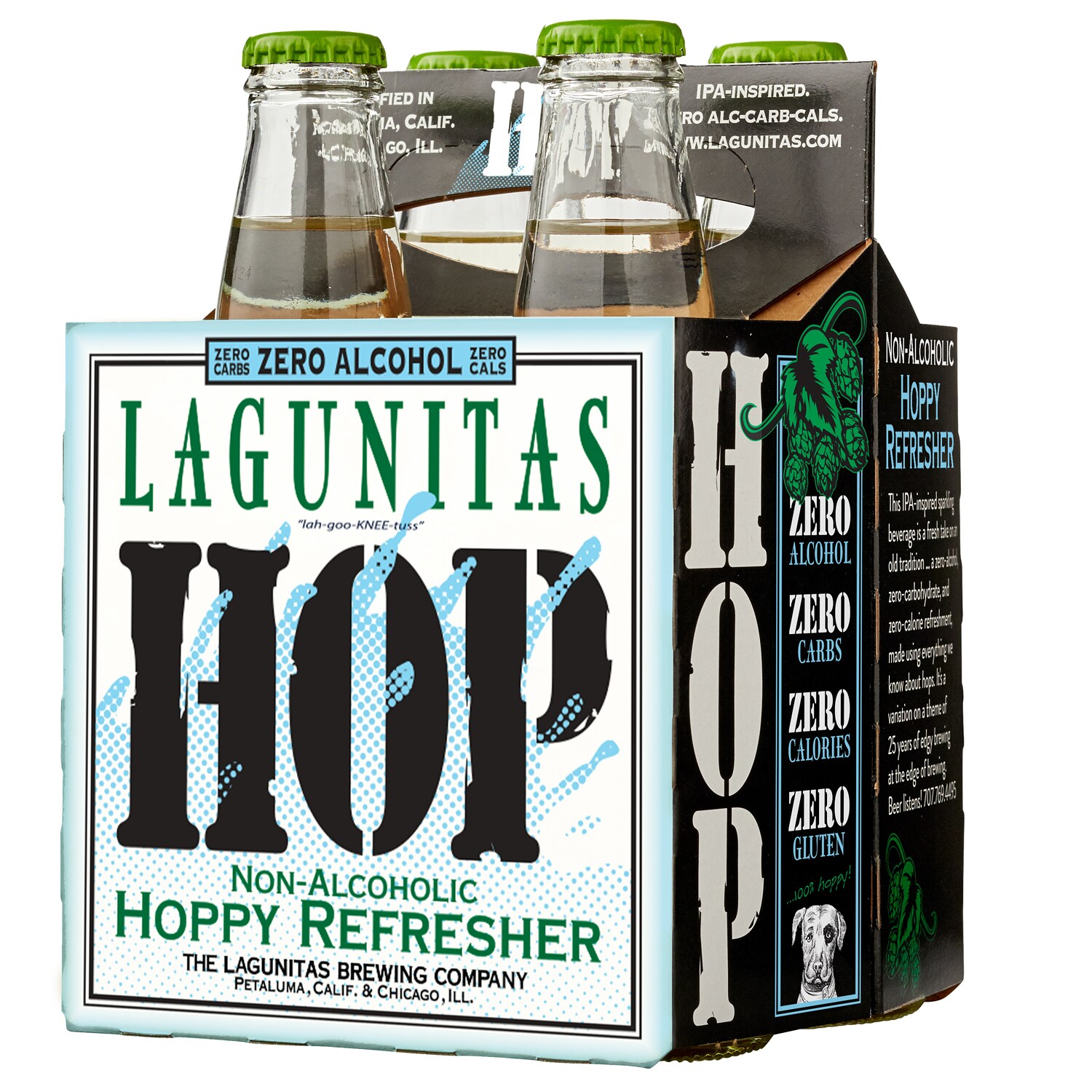 Lagunitas Non-Alcoholic Hoppy Refresher, Glass Bottles