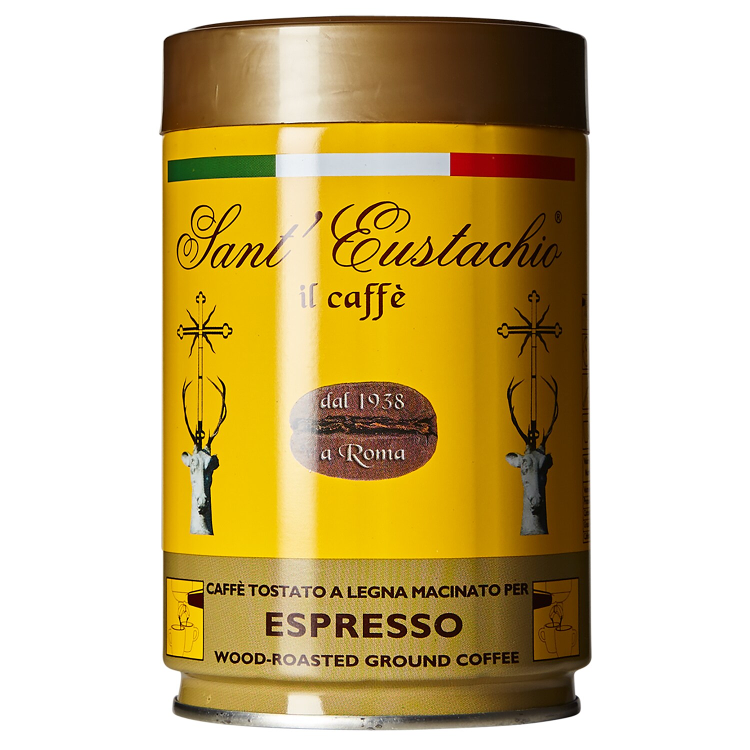 Sant'Eustachio Espresso Wood-Roasted Ground Coffee