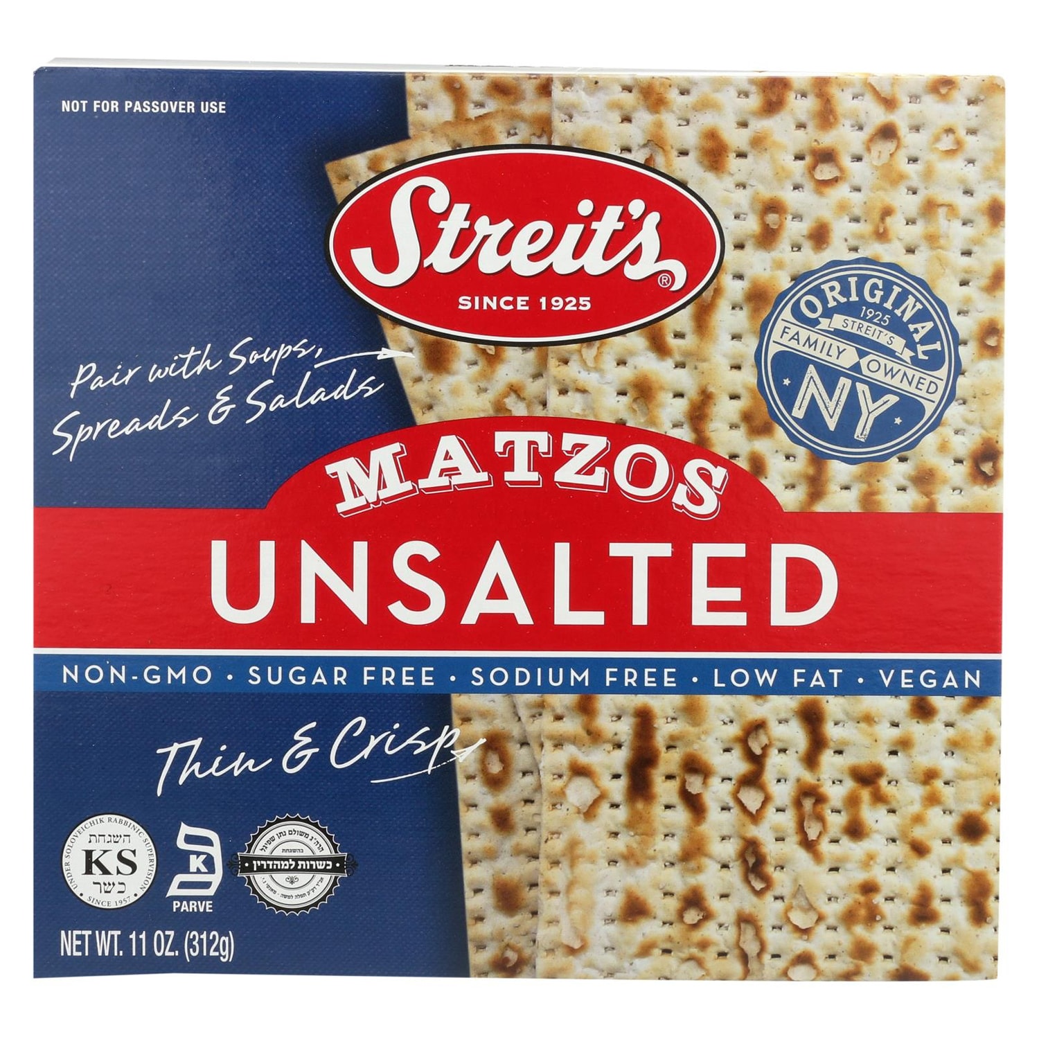 Streit's Unsalted Matzo