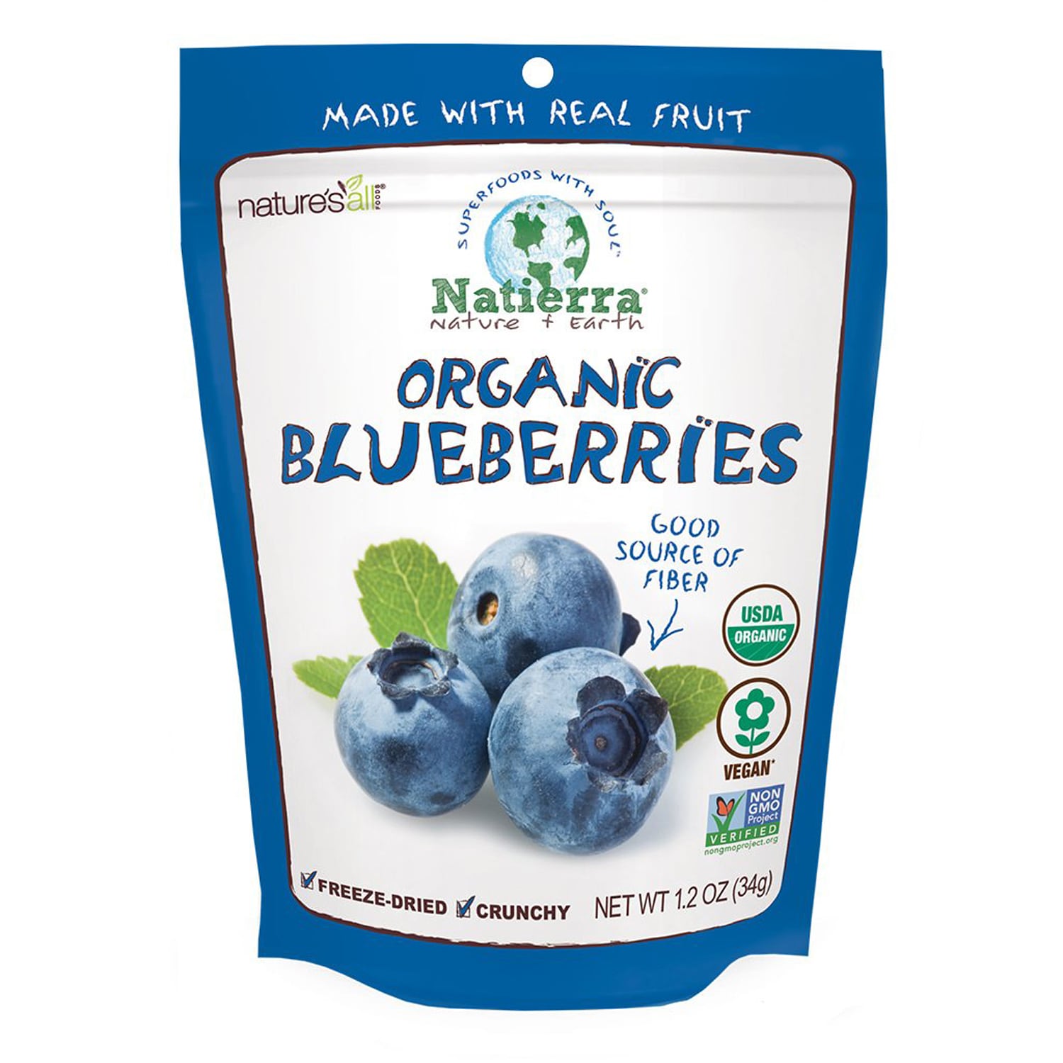 Natierra Freeze-Dried Organic Blueberries