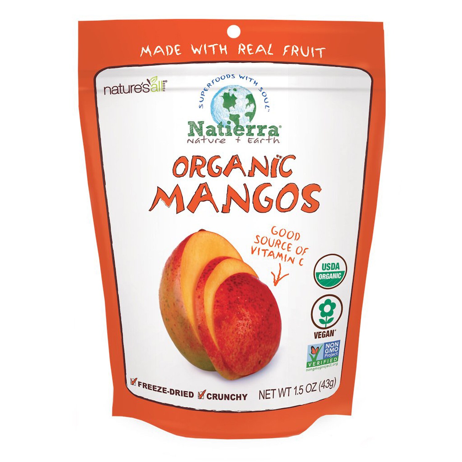Natierra Freeze-Dried Organic Mangos