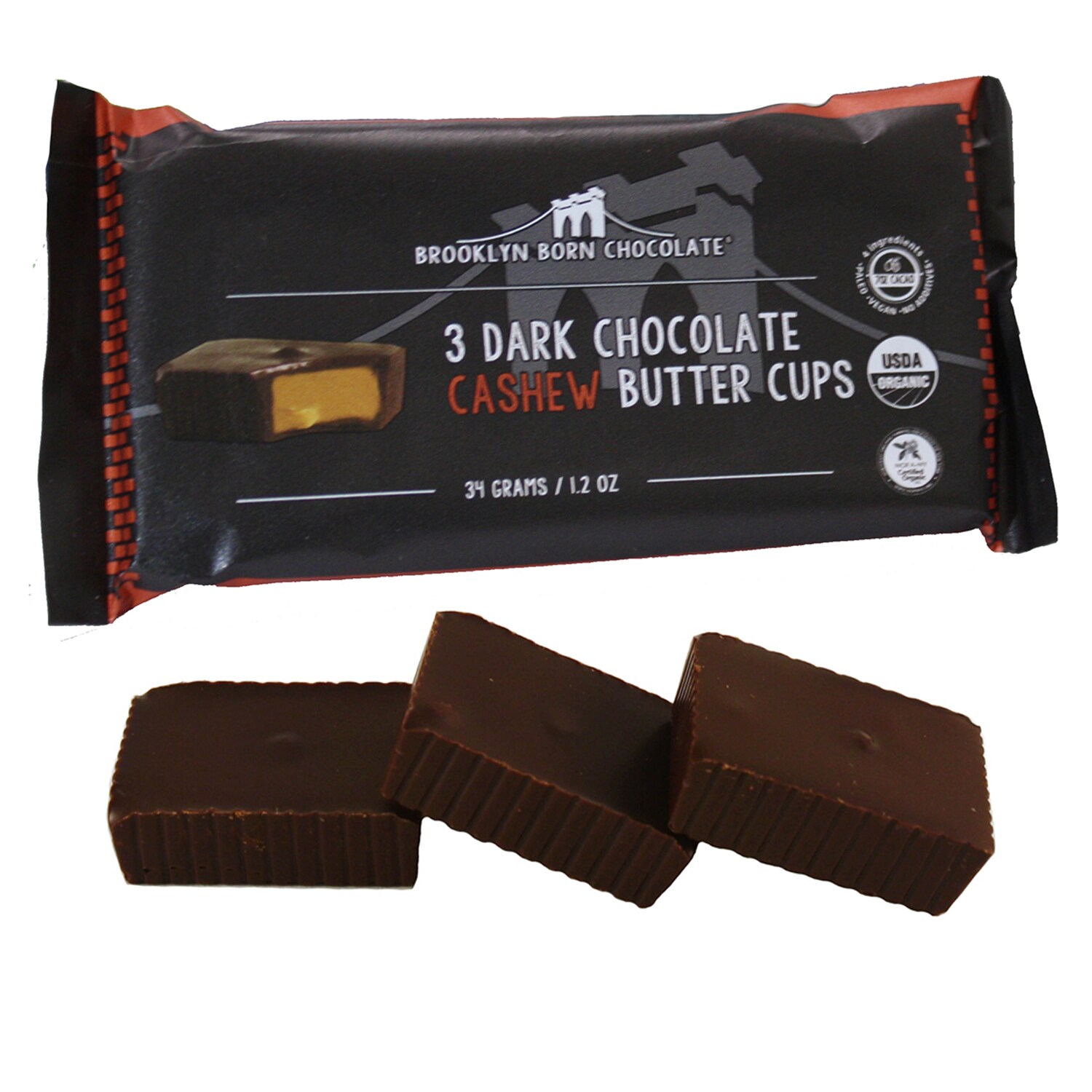 Brooklyn Born Dark Chocolate Cashew Butter Cups