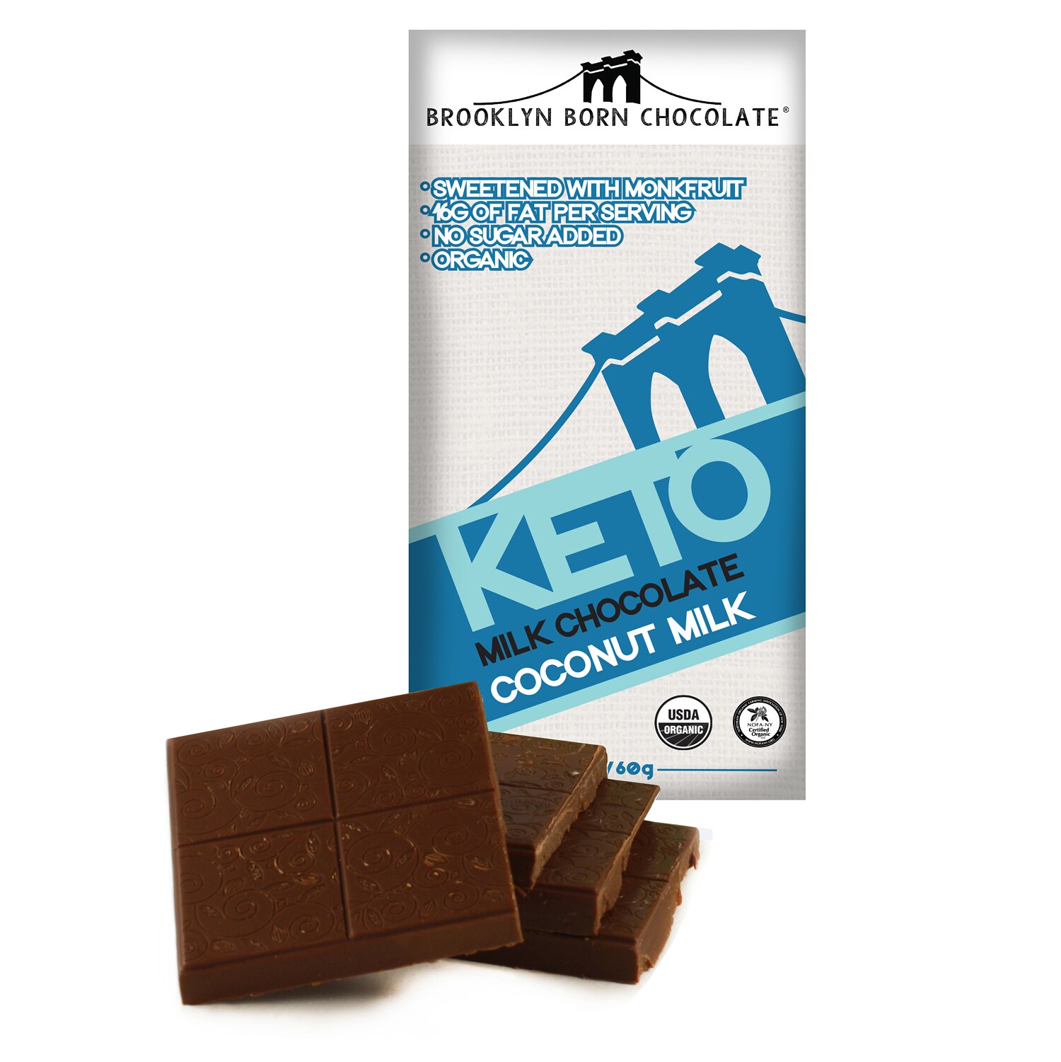 Brooklyn Born Coconut Milk Milk Chocolate Keto Bar