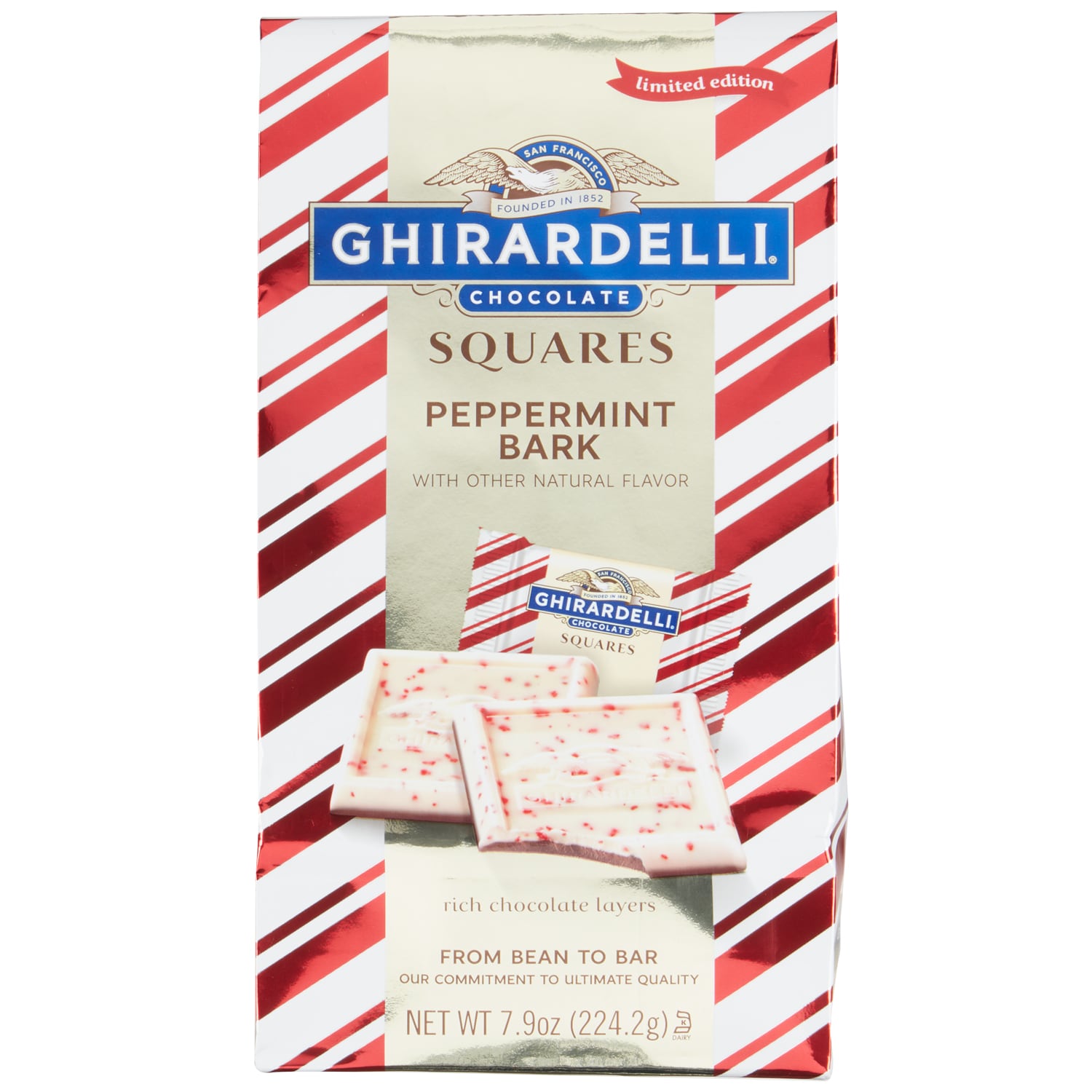Ghirardelli Peppermint Bark Squares