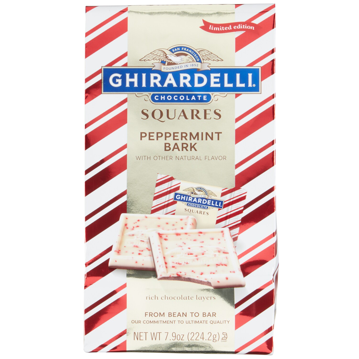 Ghirardelli Peppermint Bark Squares