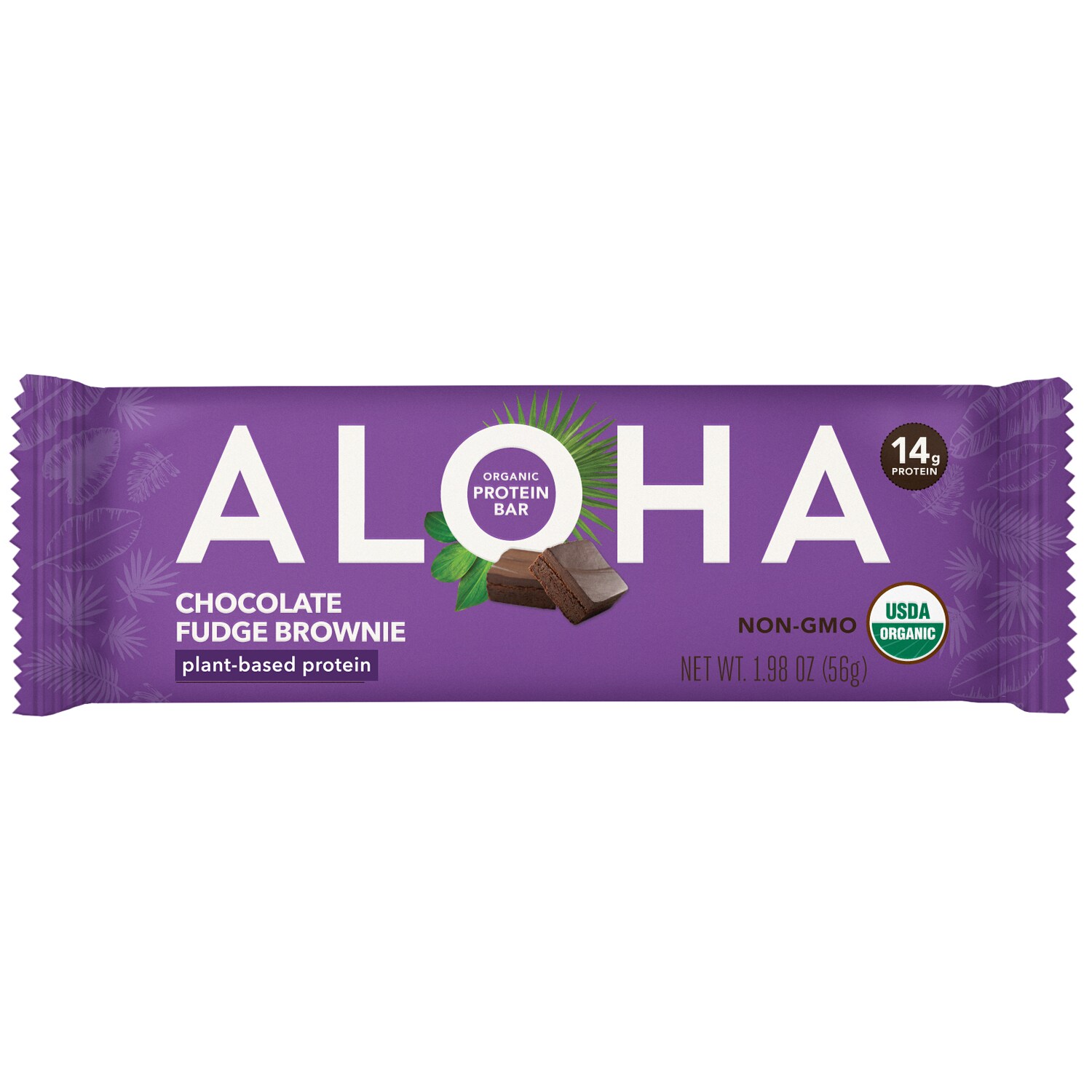 Aloha Organic Plant-Based Protein Bar, Chocolate Fudge Brownie