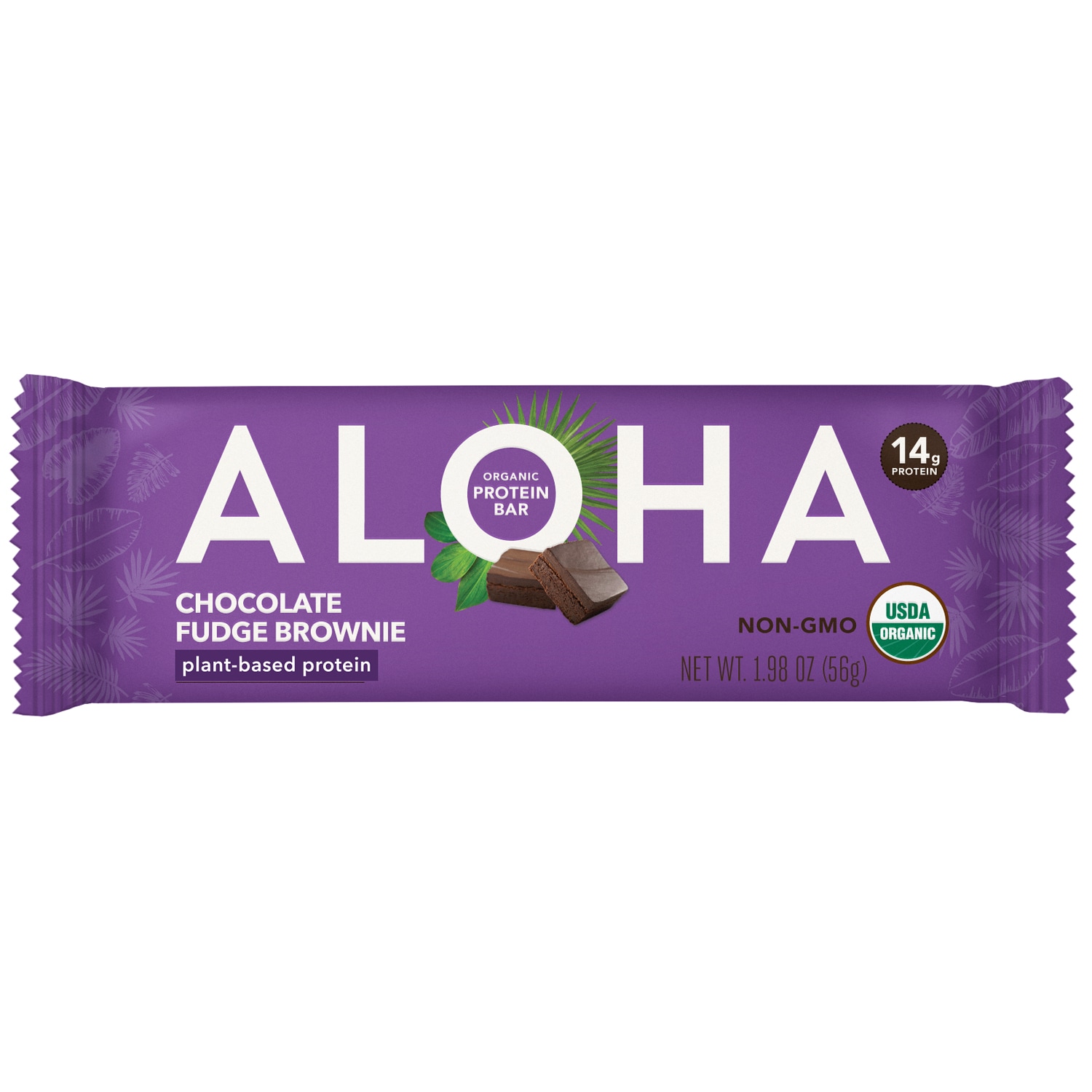 Aloha Organic Plant-Based Protein Bar, Chocolate Fudge Brownie
