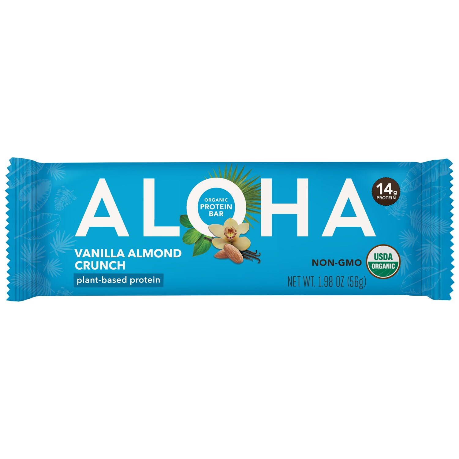 Aloha Organic Plant-Based Protein Bar, Vanilla Almond Crunch