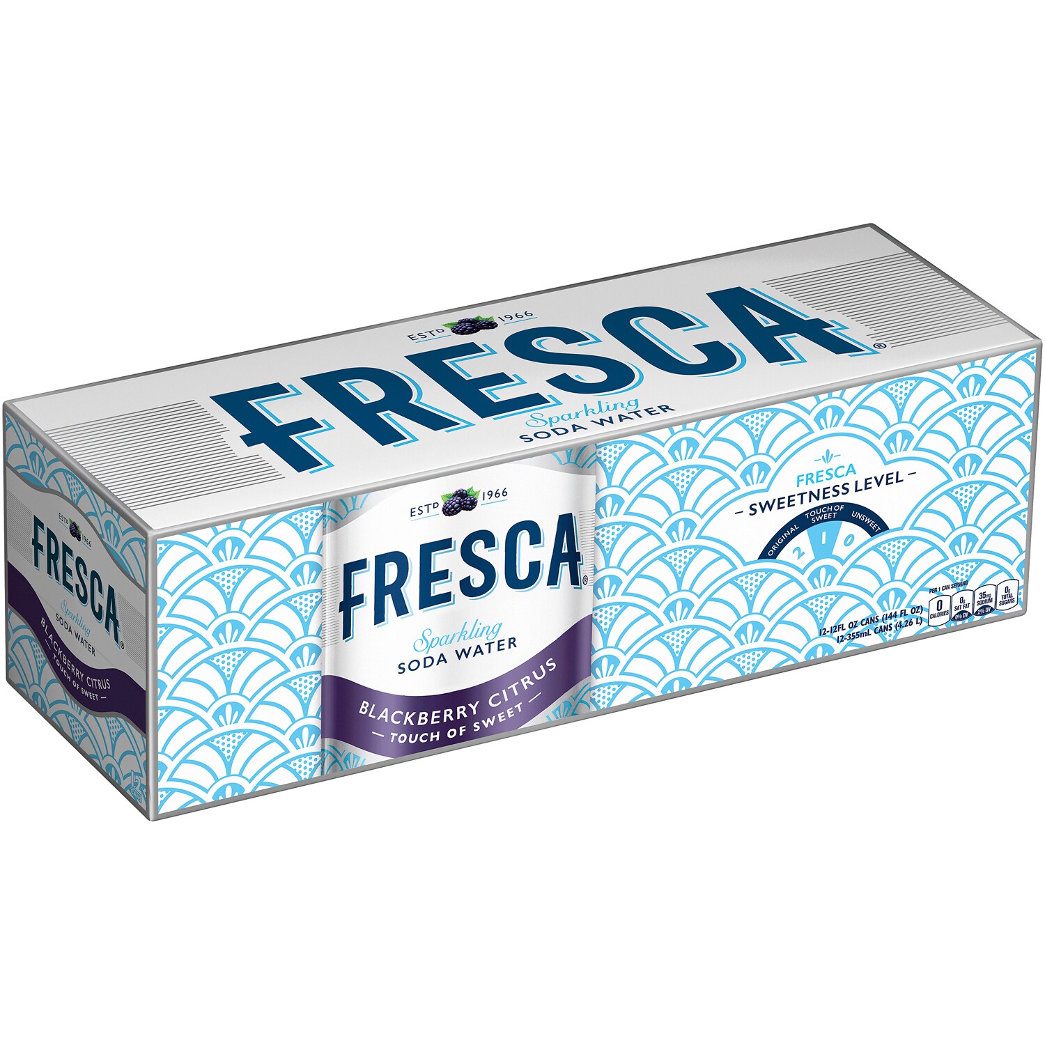 Fresca Sparkling Soda Water, Blackberry Citrus, Cans