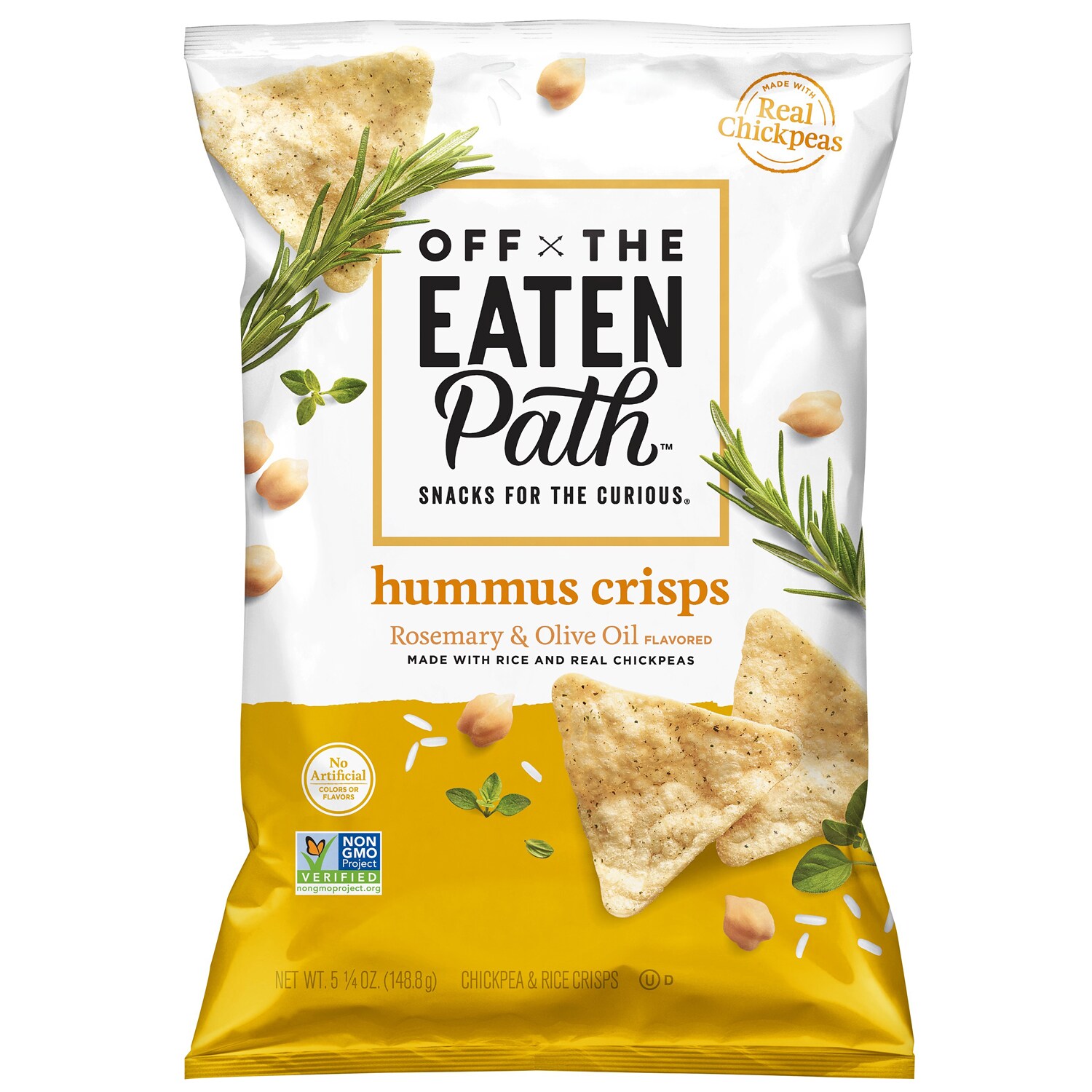 Off The Eaten Path Hummus Crisps, Rosemary & Olive Oil