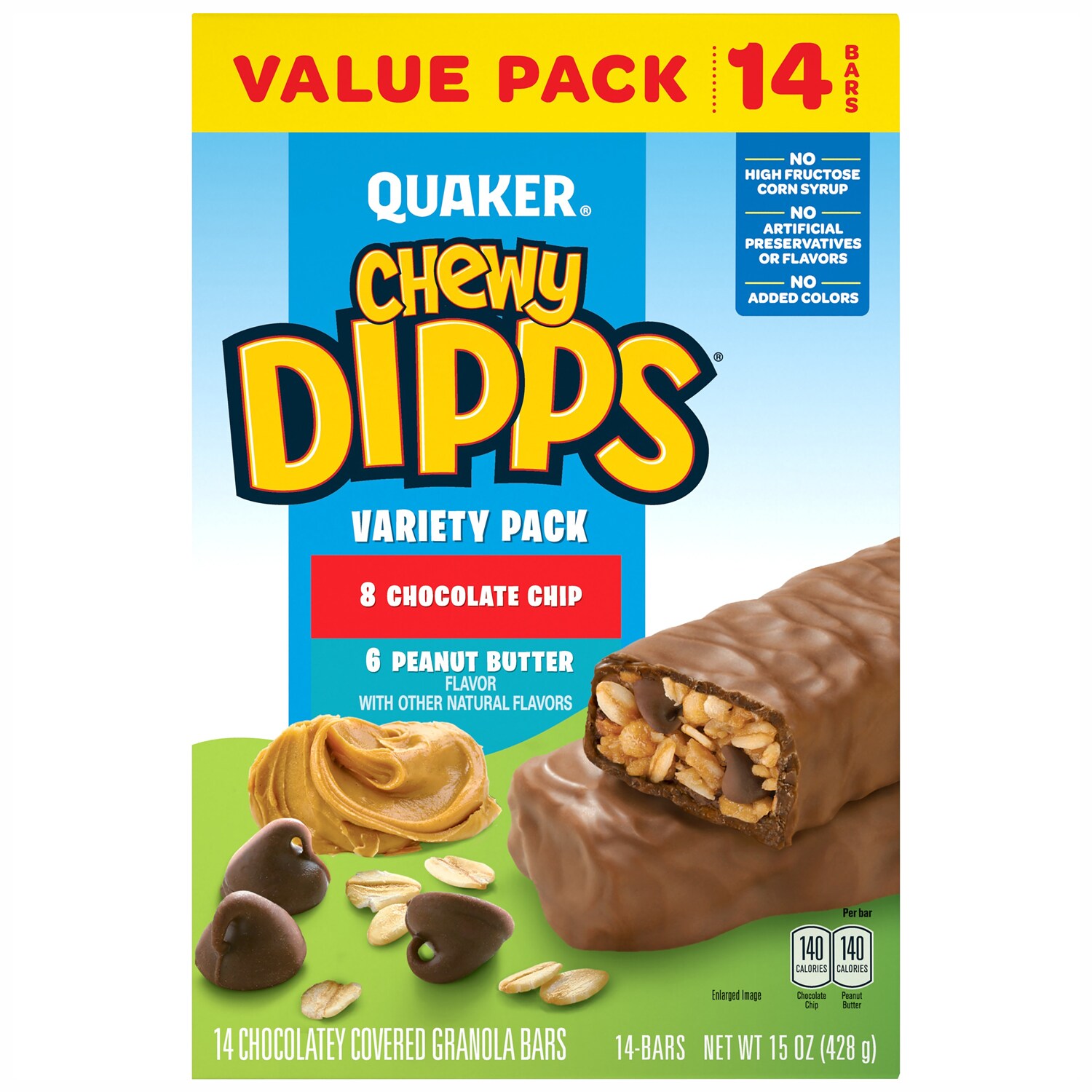 Quaker Chewy Granola Dipps Variety Pack, Value Pack