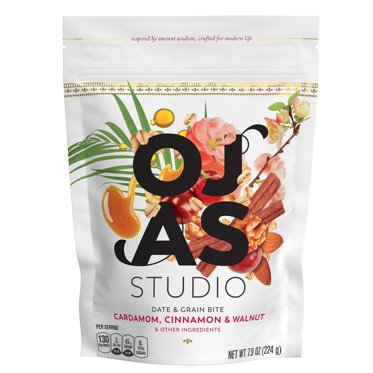 OJAS Studio Energy Bites, Cardamom, Cinnamon & Walnut