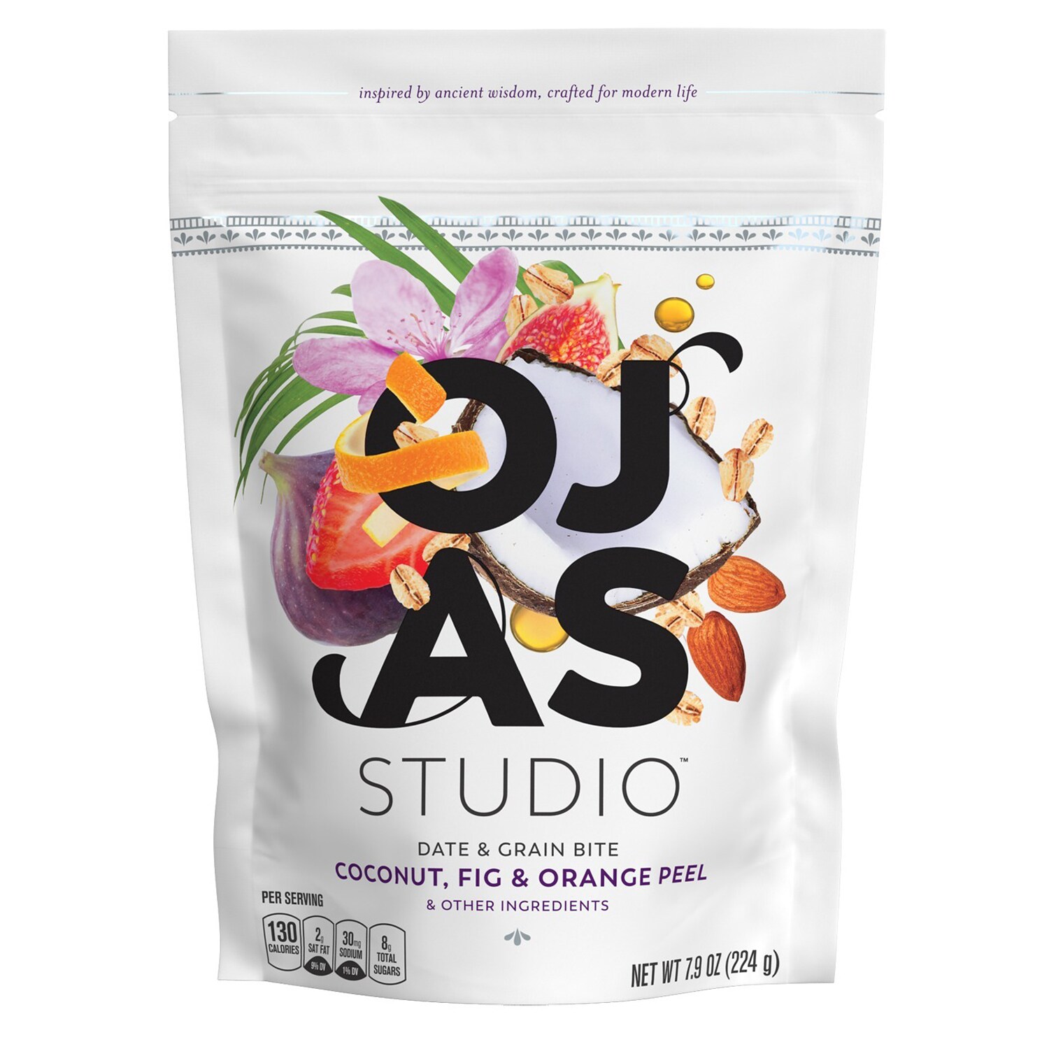 OJAS Studio Energy Bites, Coconut, Fig & Orange Peel