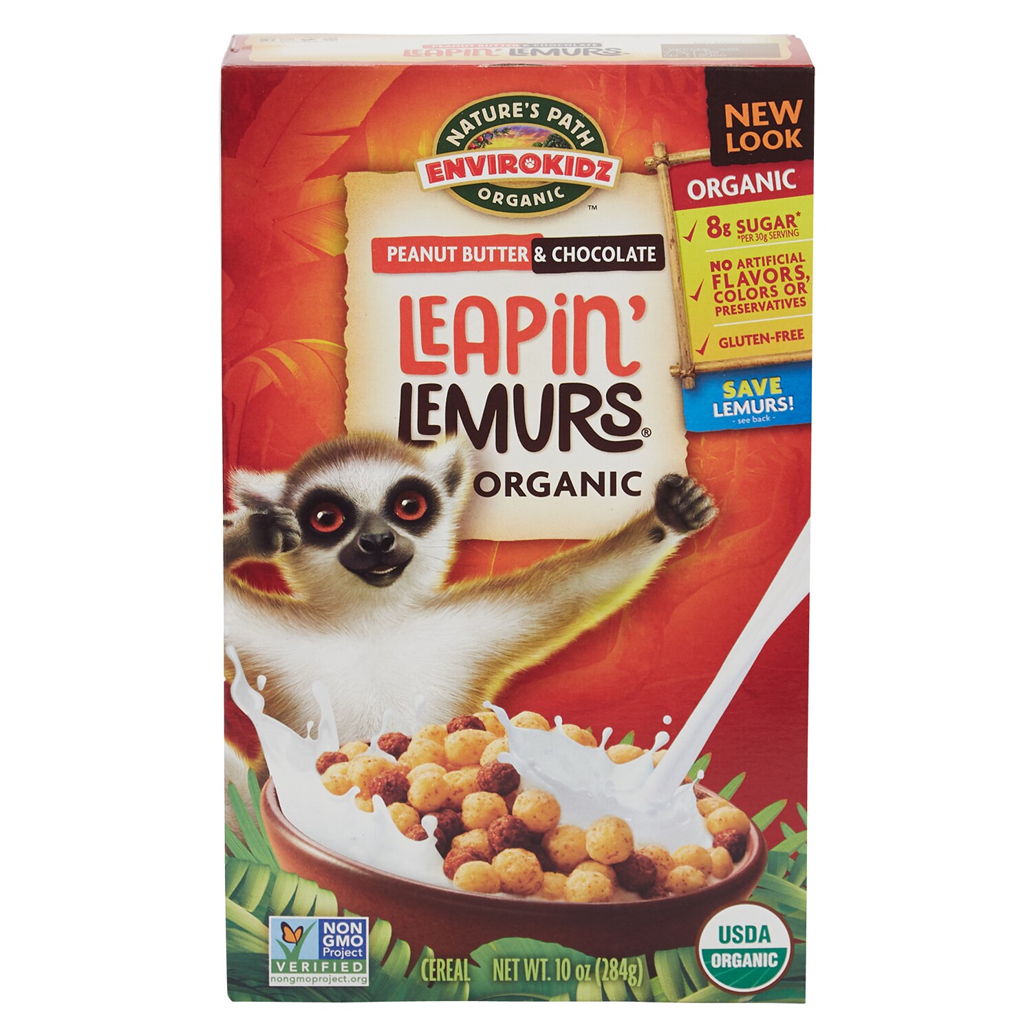 EnviroKidz Organic Peanut Butter & Chocolate Leapin' Lemurs
