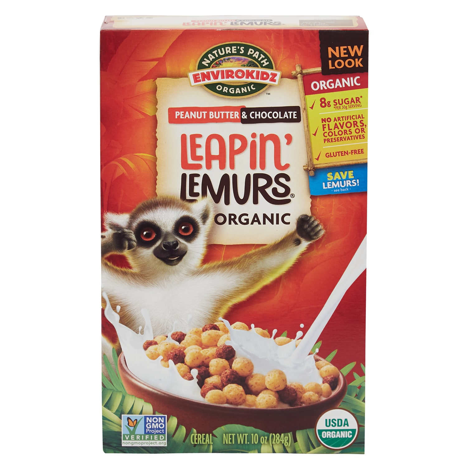 EnviroKidz Organic Peanut Butter & Chocolate Leapin' Lemurs