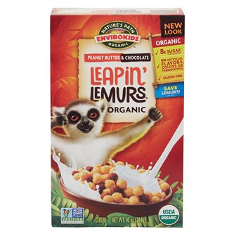 EnviroKidz Organic Peanut Butter & Chocolate Leapin' Lemurs