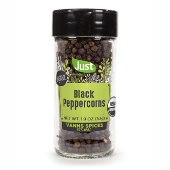 Just FreshDirect Organic Black Peppercorns, Refill