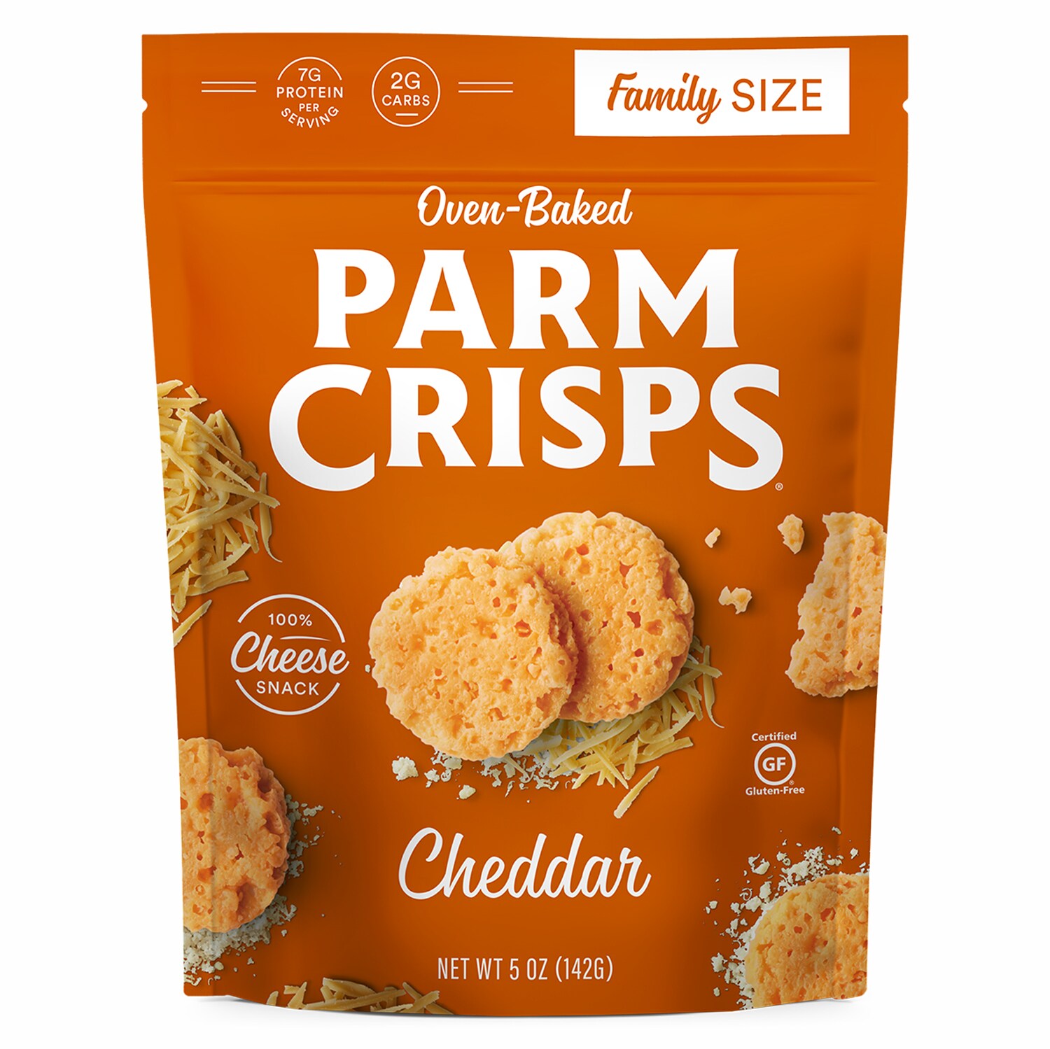 ParmCrisps Oven-Baked Cheese Snack, Cheddar, Family Size