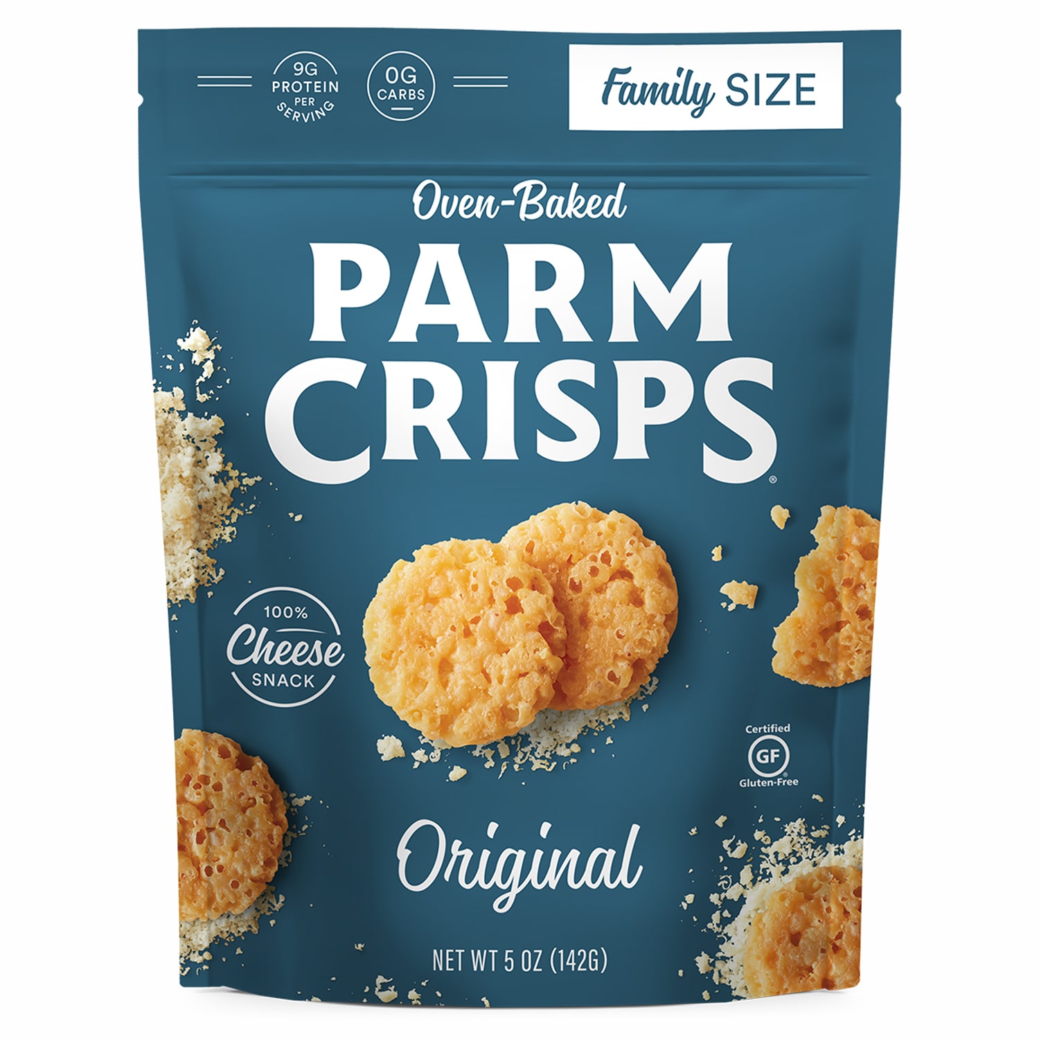 ParmCrisps Oven-Baked Cheese Snack, Original, Family Size