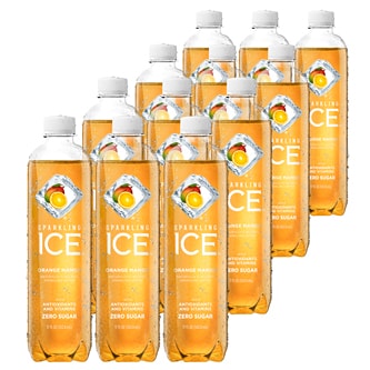 Sparkling Ice Sparkling Water, Orange Mango, Plastic Bottles