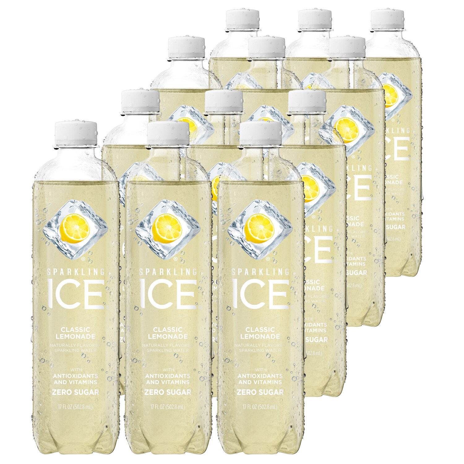 Sparkling Ice Sparkling Water, Classic Lemonade, Plastic Bottles