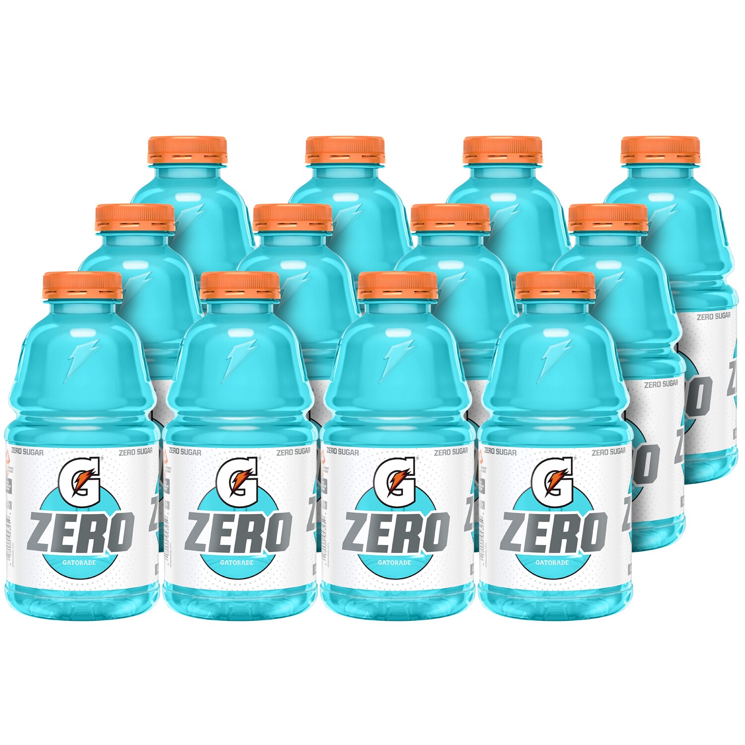 Gatorade Zero Sugar Thirst Quencher Sports Drink, Glacier Freeze, Plastic Bottles