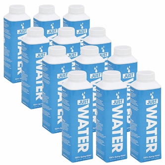 Just 100% Spring Water, Plastic Bottles